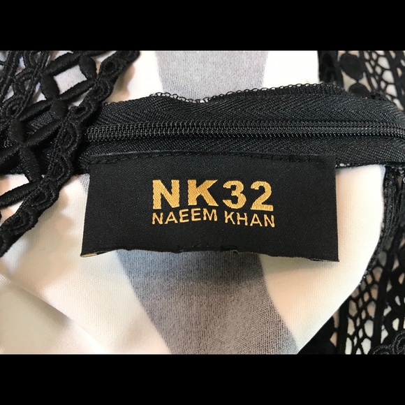 Naeem Khan Zebra Stripe Dress Exclusive - Picture 8 of 9